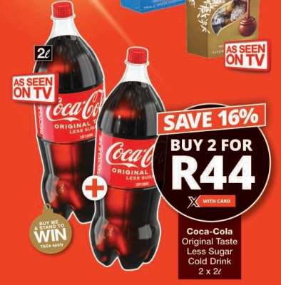 Coca-Cola Original Taste Less Sugar Cold Drink