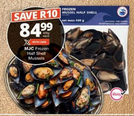 MJC Frozen Half Shell Mussels