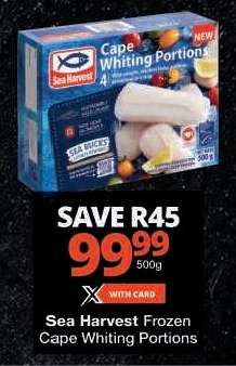 Sea Harvest Frozen Cape Whiting Portions