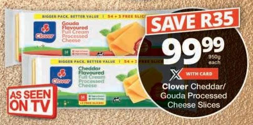 Clover Cheddar/Gouda Processed Cheese Slices