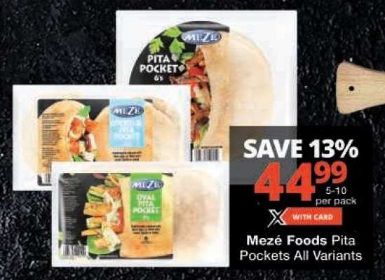 Mezé Foods Pita Pockets All Variants
