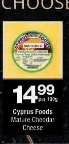 Cyprus Foods Mature Cheddar Cheese
