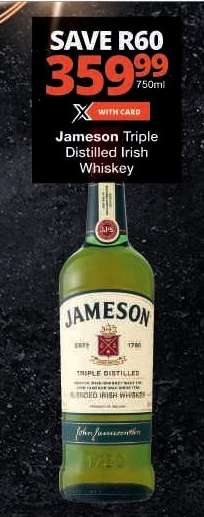 Jameson Triple Distilled Irish Whiskey