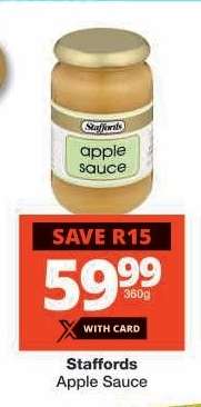 Staffords Apple Sauce