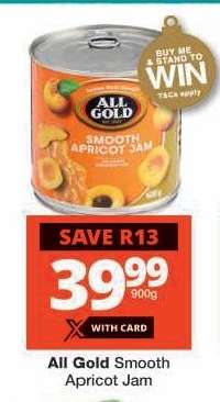 ALL GOLD SMOOTH APRICOT JAM