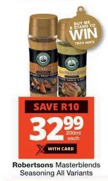 Robertsons Masterblends Seasoning All Variants