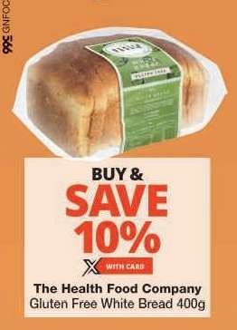 The Health Food Company Gluten Free White Bread 400g