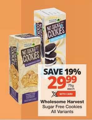 Wholesome Harvest Sugar Free Cookies