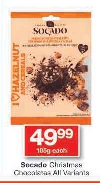 Socado Christmas Chocolates All Variants