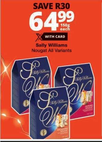 Sally Williams Nougat All Variants