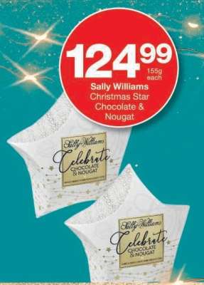 Sally Williams Christmas Star Chocolate & Nougat