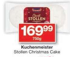 Kuchenmeister Stollen Christmas Cake