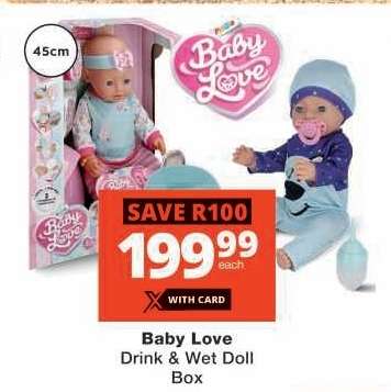 Baby Love Drink & Wet Doll Box