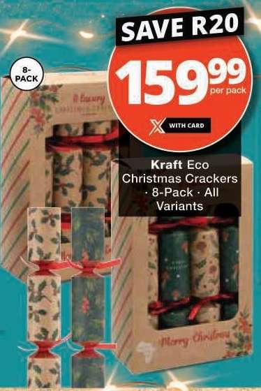 Kraft Eco Christmas Crackers