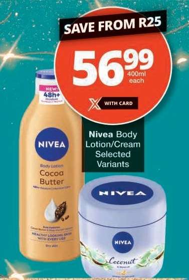 NIVEA BODY LOTION/CREAM