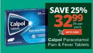 Calpol Paracetamol Pain & Fever Tablets