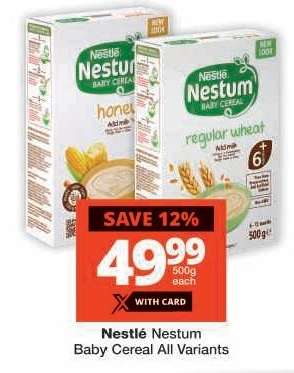 NESTLÉ NESTUM BABY CEREAL all variants