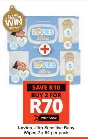 Lovies Ultra Sensitive Baby Wipes