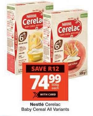 NESTLÉ CERELAC BABY CEREAL all variants