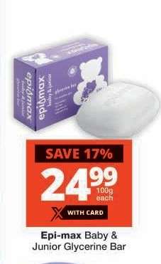 Epi-max Baby & Junior Glycerine Bar
