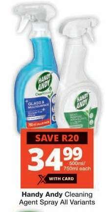 Handy Andy Cleaning Agent Spray All Variants