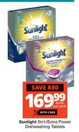 Sunlight 5in1/Extra Power Dishwashing Tablets
