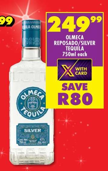 OLMECA REPOSADO/SILVER TEQUILA 750ml each