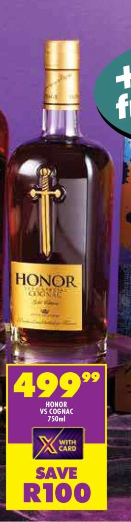 Honor VS Cognac 750ml
