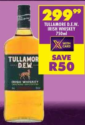 TULLAMORE D.E.W. IRISH WHISKEY 750ml