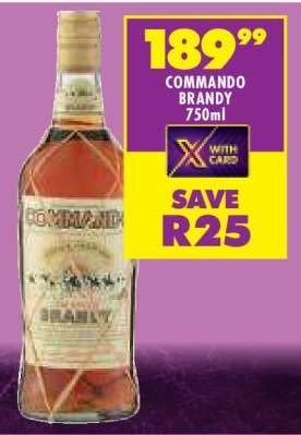 COMMANDO BRANDY 750ml