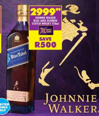 Johnnie Walker Blue Label Blended Scotch Whisky 750ml