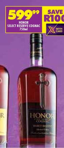 HONOR SELECT RESERVE COGNAC 750ml