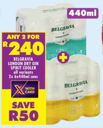 BELGRAVIA LONDON DRY GIN SPIRIT COOLER