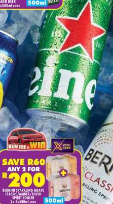 BERNINI SPARKLING GRAPE CLASSIC/AMBER/BLUSH SPIRIT COOLER