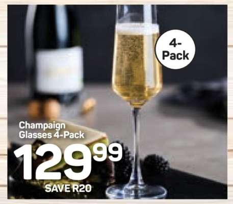 Champaign Glasses 4-Pack