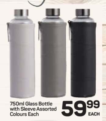 750ml Glass Bottle with Sleeve