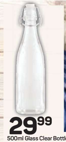 500ml Glass Clear Bottle