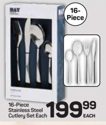 16-Piece Stainless Steel Cutlery Set