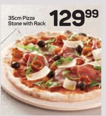 35cm Pizza Stone with Rack