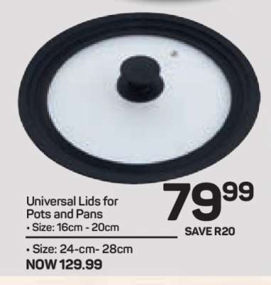 Universal Lids for Pots and Pans