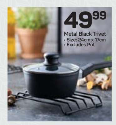 Metal Black Trivet