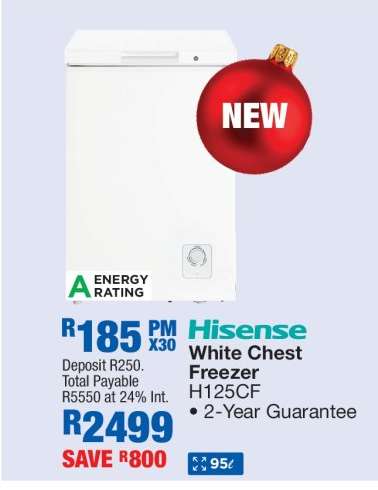 Hisense White Chest Freezer H125CF