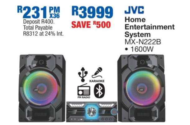 JVC Home Entertainment System MX-N222B