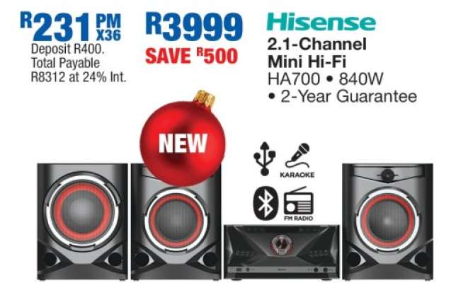 Hisense 2.1-Channel Mini Hi-Fi