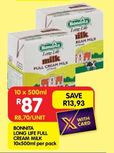 BONNITA LONG LIFE FULL CREAM MILK