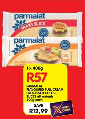 PARMALAT FLAVOURED FULL CREAM PROCESSED CHEESE SLICES all variants 400g each