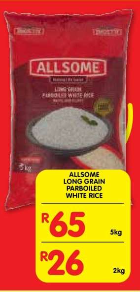 ALLSOME LONG GRAIN PARBOILED WHITE RICE