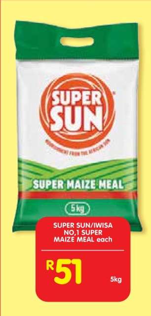 SUPER SUN/IWISA NO.1 SUPER MAIZE MEAL