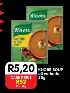 KNORR SOUP all variants 50g