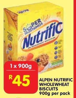 Alpen Nutrific Wholewheat Biscuits